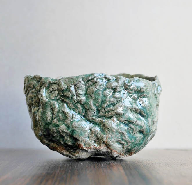 River Rock Tea Bowl by Annette Lindenberg